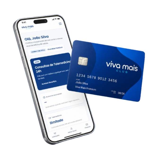 Aplicativo e Cartão Viva Mais Club